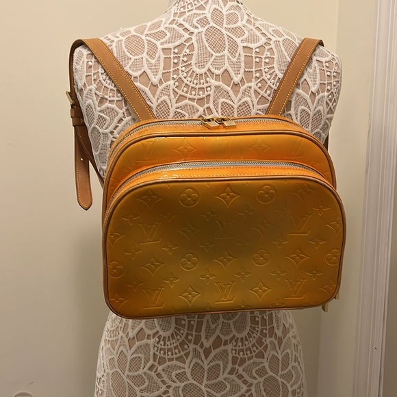 Louis Vuitton‎ LV Yellow Vernis Murray Backpack EUC - Picture 17 of 17